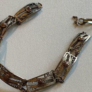 Antique filigree bracelet. Broken. Needs repair.
